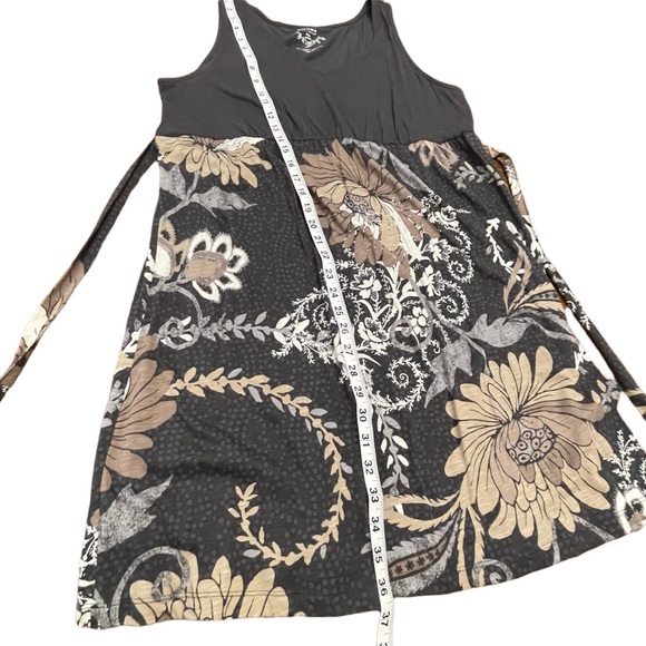 SONOMA | SLEEVELESS TIE BACK DRESS | SZ PETITE XL | DARK GRAY - Picture 4 of 7